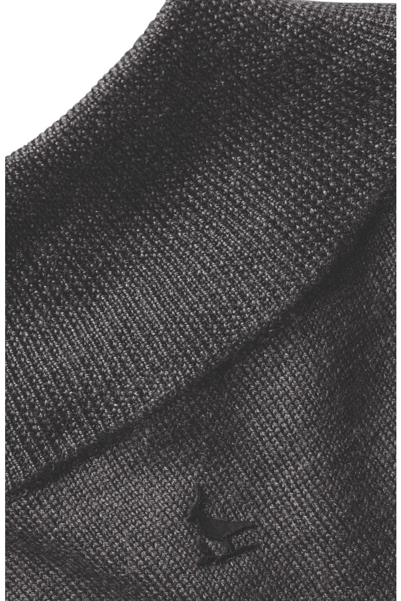 New York Jets Merino Zip Neck Sweater, Alternate, color, Grey
