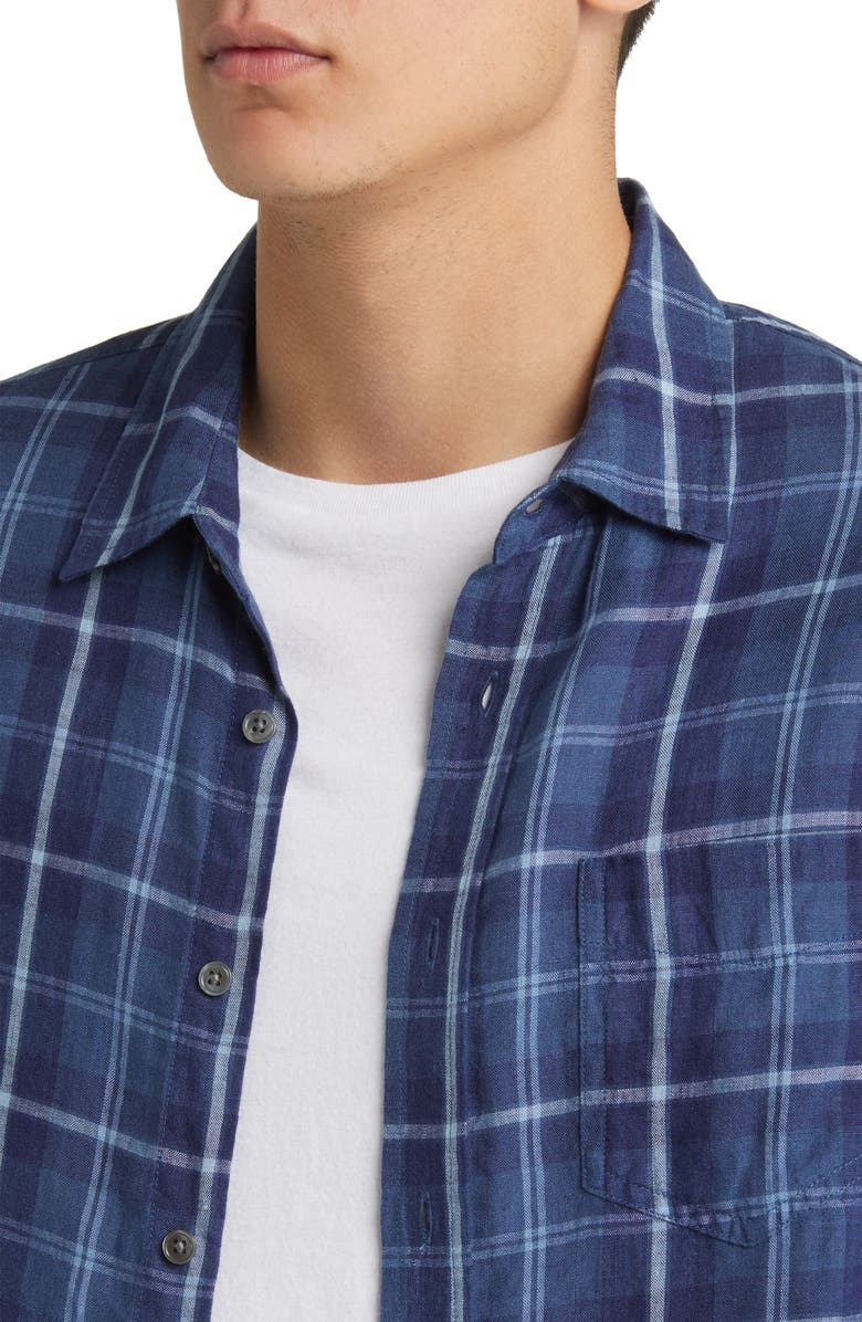 Rails Havana Plaid Linen Button-Up Shirt, Alternate, color, 
