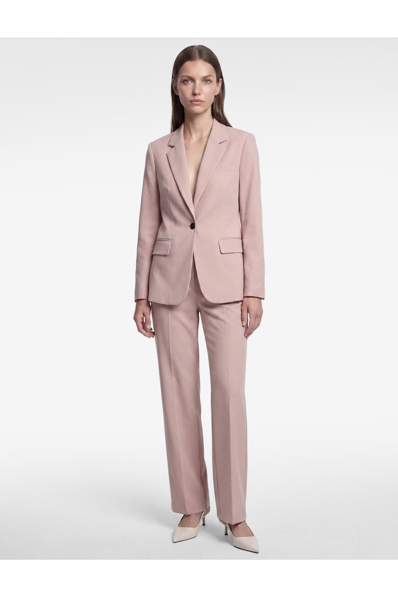 Long Sleeve Notched Lapel Blazer, Main, color, PINK