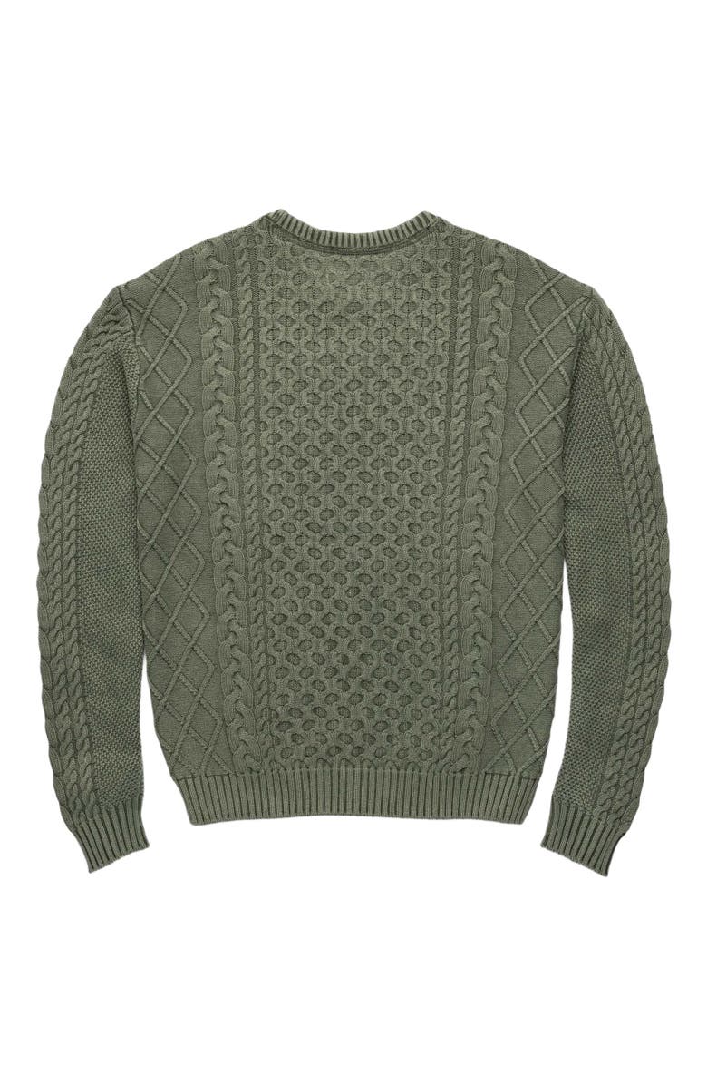 Surfside Supply Co. Eddie Knit Sweater, Alternate, color, Lichen Green