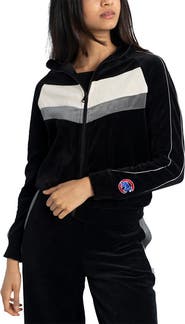 LUSSO Women's Lusso Black Chicago Cubs Nixie Raglan Full-Zip Jacket