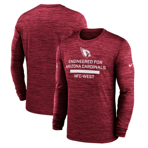 Men's Nike Cardinal Arizona Cardinals Sideline Velocity Performance Long Sleeve T-Shirt