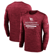 Nike Men's Nike Cardinal Arizona Cardinals Sideline Velocity Performance Long Sleeve T-Shirt