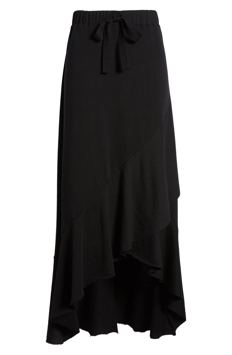 Caslon<sup>®</sup> High/Low Cotton Blend Utility Skirt, Alternate, color,