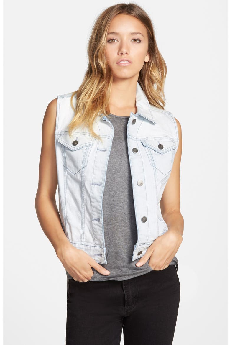 Denim Vest, Main, color, SMOKEY BLUE
