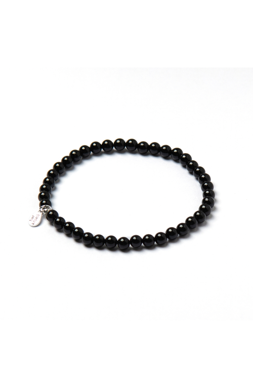 Tiny Rituals Tourmaline Energy Bracelet In Black