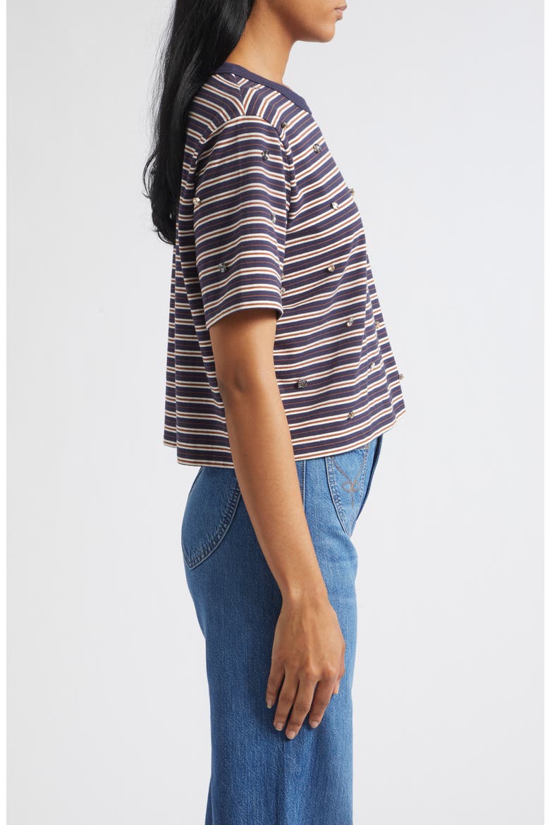 Sebastian Rhinestone Striped T-Shirt, Alternate, color, HERITAGE NAVY MULTI