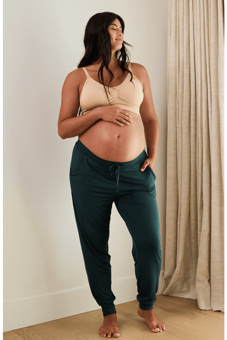 Everyday Maternity & Postpartum Lounge Joggers, Alternate, color, Evergreen
