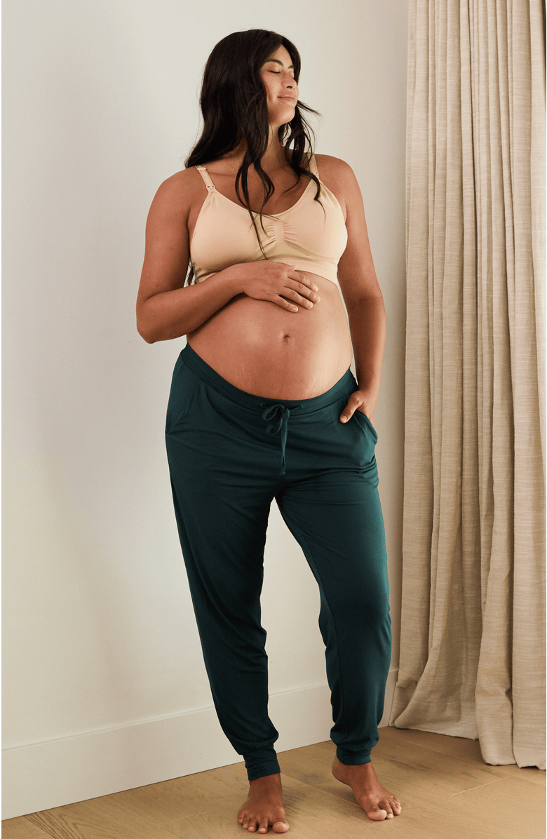 Kindred Bravely Everyday Maternity & Postpartum Lounge Joggers, Alternate, color, Evergreen