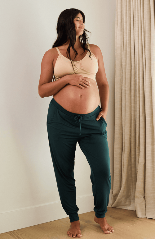 Kindred Bravely Everyday Maternity & Postpartum Lounge Joggers In Green