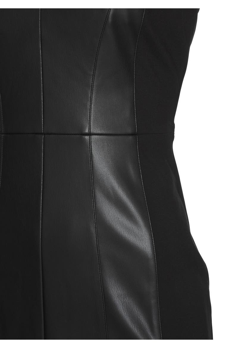 Faux Leather Dress, Alternate, color, Black
