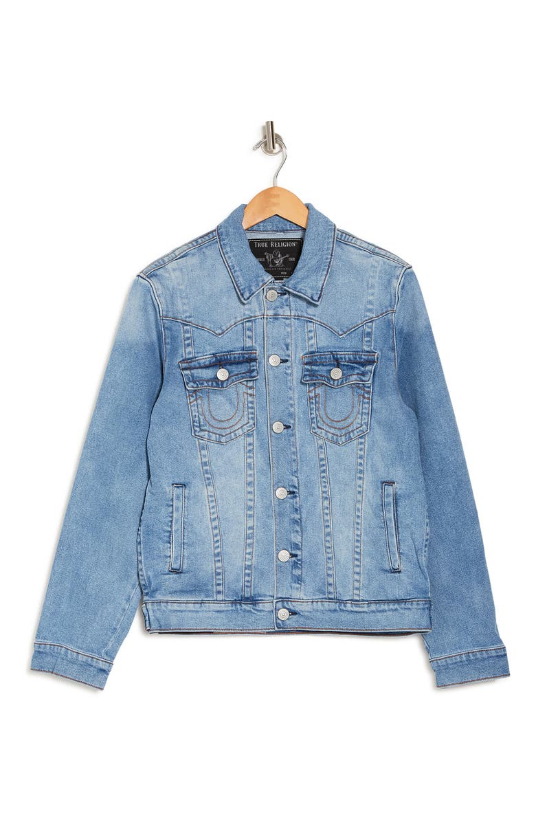 True Religion Brand Jeans Jimmy Denim Jacket, Alternate, color,