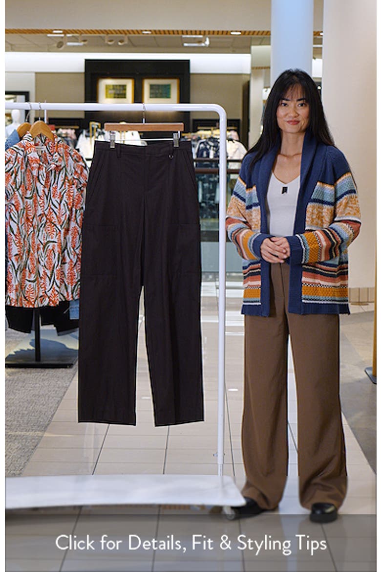 Mid Rise Wide Leg Panel Pants video