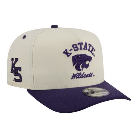 Men's New Era  Cream/Purple Kansas State Wildcats Two-Tone Arched 9FIFTY Snapback Hat