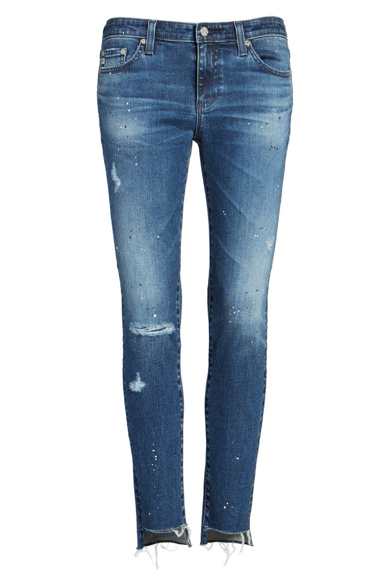 The Legging Step Hem Ankle Skinny Jeans, Alternate, color, 10 YEARS BEATNIK