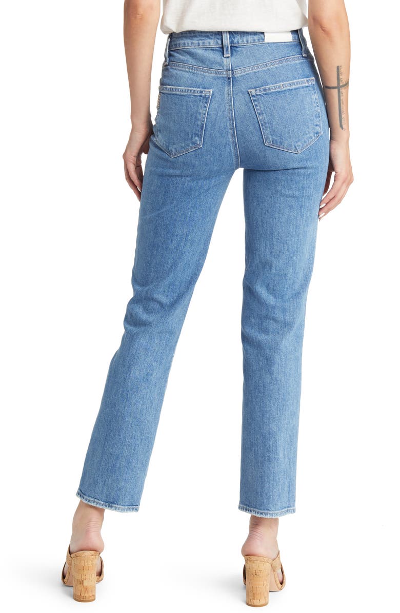PAIGE Stella High Waist Straight Leg Jeans, Alternate, color, 