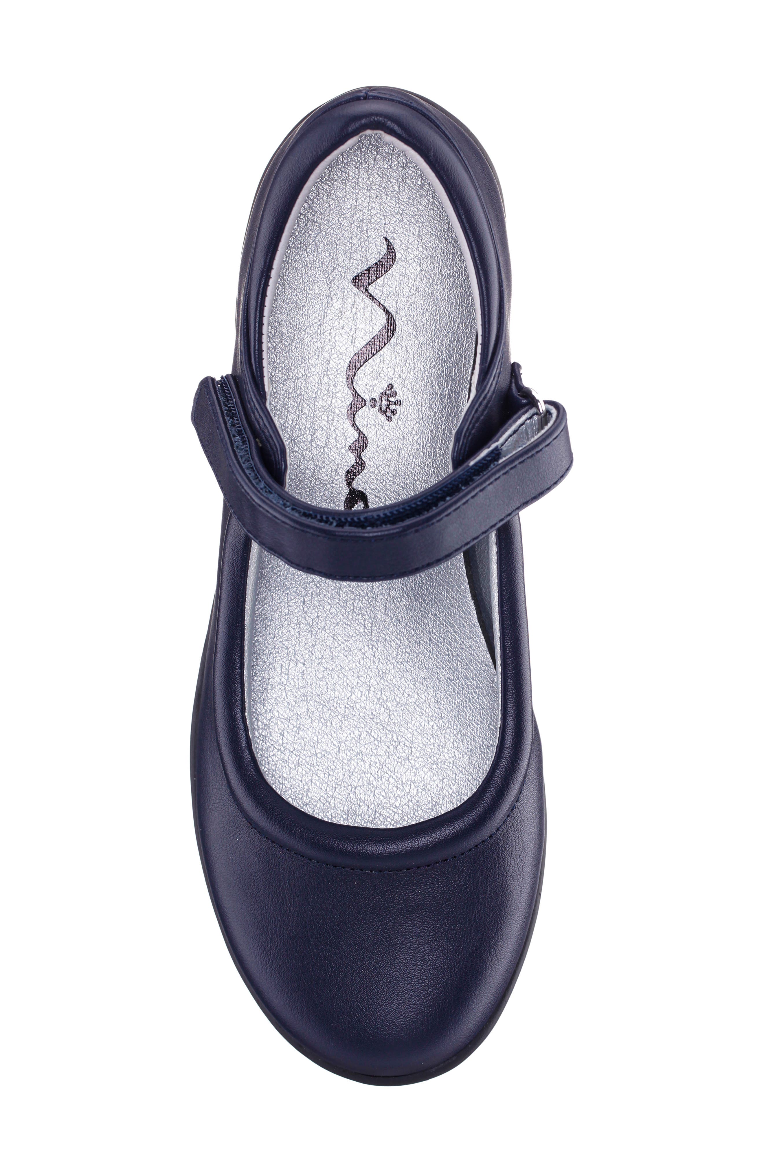 Kids' Dallas Flat, Alternate, color, NAVY TUMBLED
