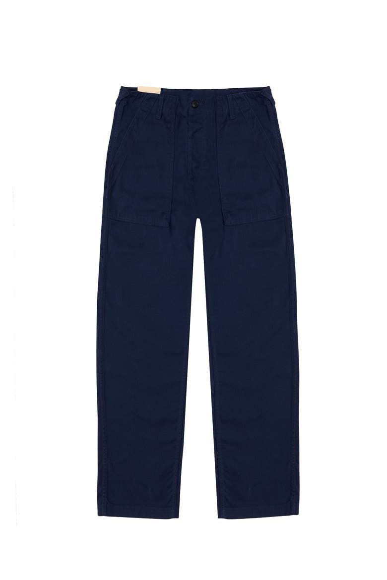 NewFatigue Vietnam Era Military Style Cotton Trousers, Main, color, Blue