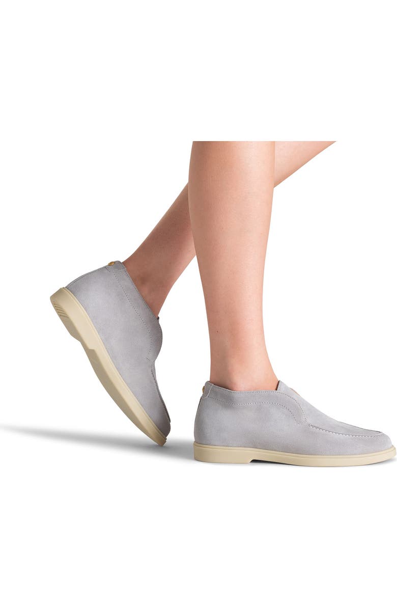 Magnanni Sophie Moc Toe Sneaker, Alternate, color, Metal Suede