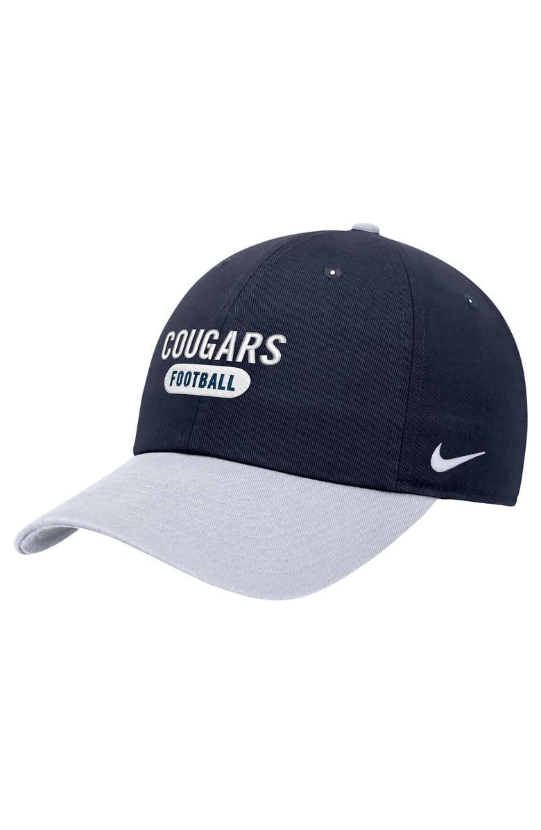 Nike Men's Nike Navy BYU Cougars Colorblock Club Adjustable Hat, Main, color, Navy