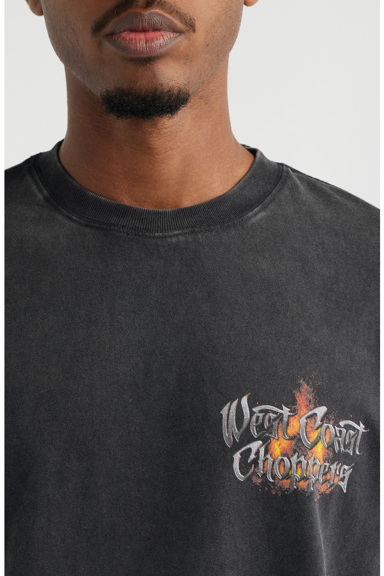West Coast Choppers Hardtail Cotton Graphic T-Shirt, Alternate, color, BLACK WASH