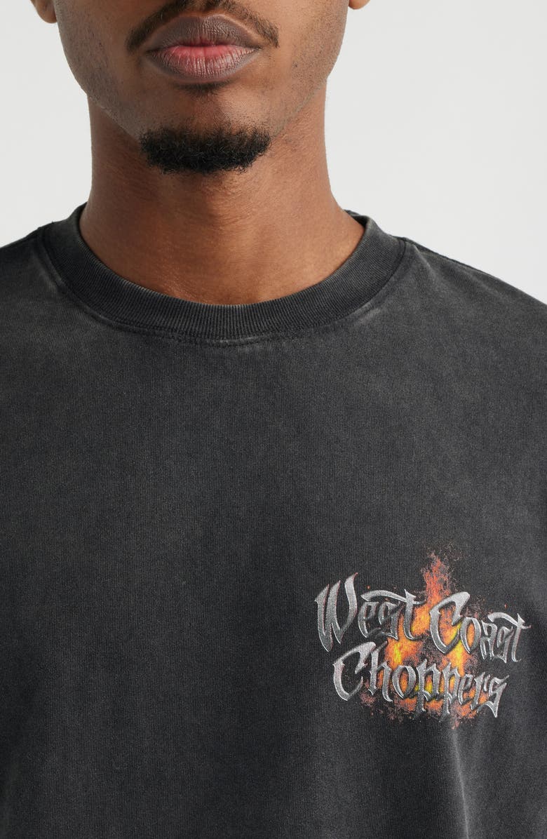ID Supply Co West Coast Choppers Hardtail Cotton Graphic T-Shirt, Alternate, color, Black Wash