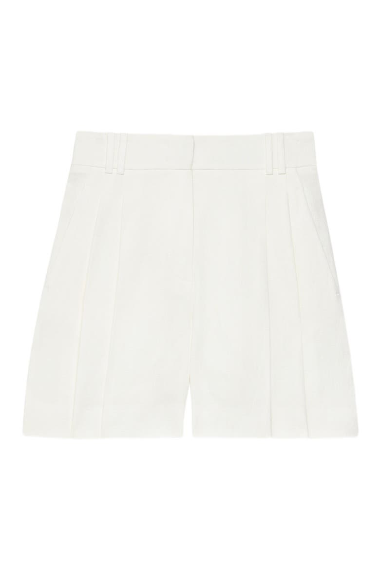 Pleated Short, Alternate, color, WHITE