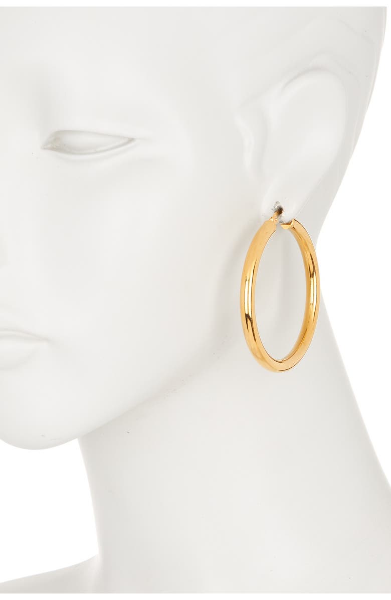 HMY JEWELRY Thick Hoop Earrings 40mm, Main, color, 