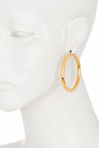 HMY JEWELRY Thick Hoop Earrings 40mm