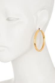 HMY JEWELRY Thick Hoop Earrings 40mm
