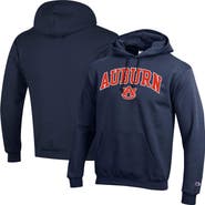 Champion Men's Champion Navy Auburn Tigers Arched Logo Fleece Pullover Hoodie