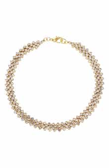 Adornia Crystal Curb Chain Anklet