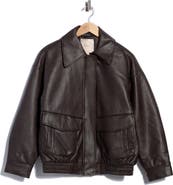Joie Oversized Faux Leather Jacket