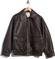 Joie Oversized Faux Leather Jacket
