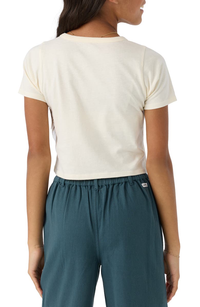 O'Neill Kids' Beachy Bloom Cotton Graphic Crop T-Shirt, Alternate, color, 