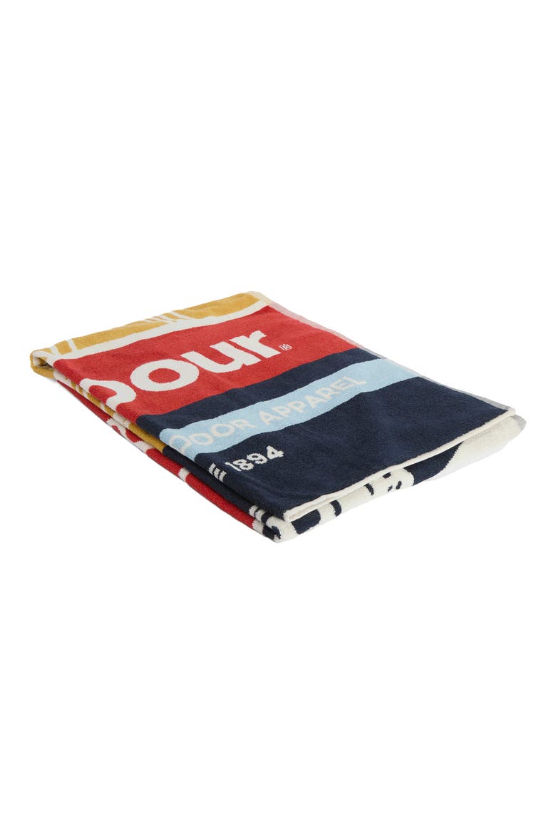 Archive Beach Towel, Alternate, color, BARBOUR BEACON