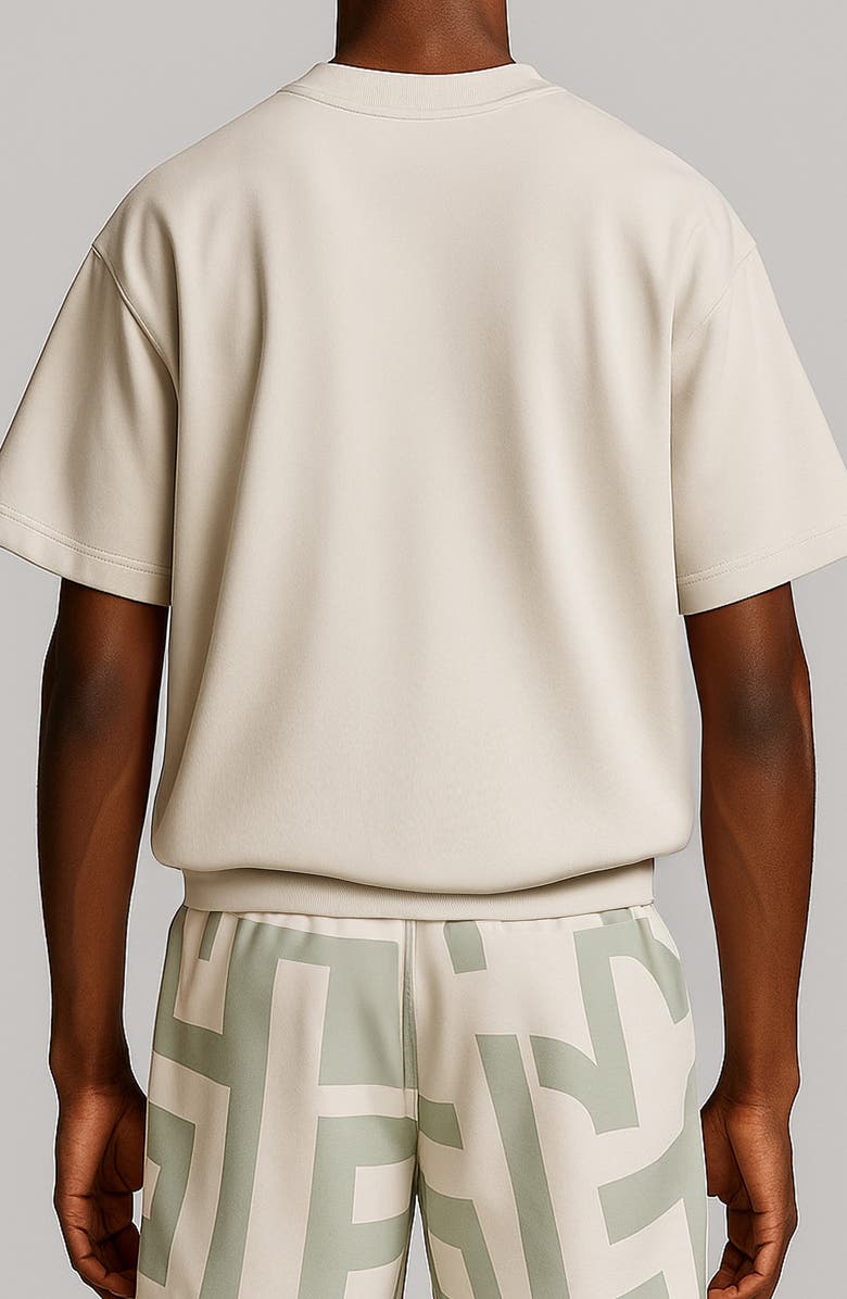 D.RT Short Sleeve Sweatshirt, Alternate, color, White