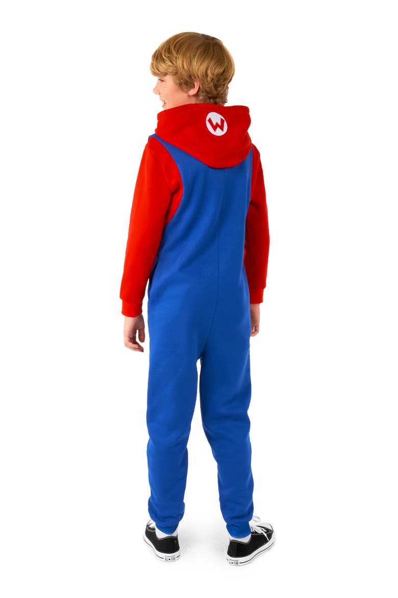Kids' Super Mario™ Mario Jumpsuit, Alternate, color, BLUE