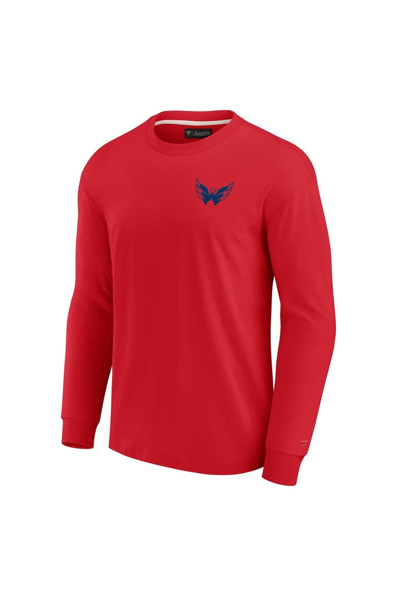 Unisex Fanatics Signature Red Washington Capitals Elements Super Soft Long Sleeve T-Shirt, Alternate, color, Red