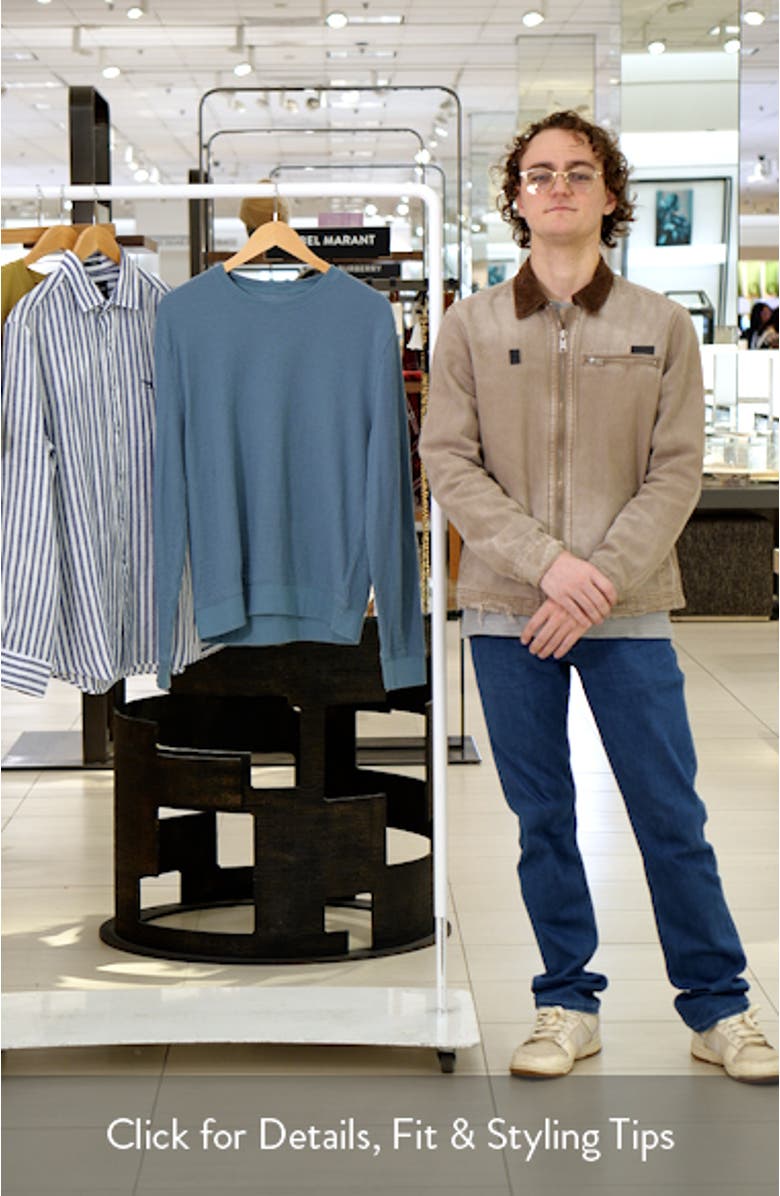 Rib Crinkle Cotton Sweatshirt, sales video thumbnail