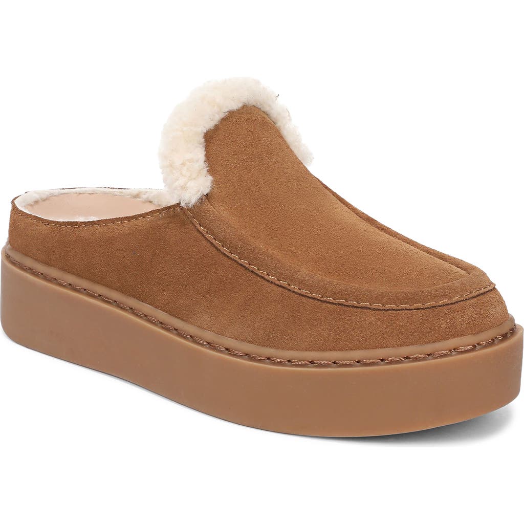 Favorite Daughter Sunny Faux Shearling Platform Clog In Animal Print
