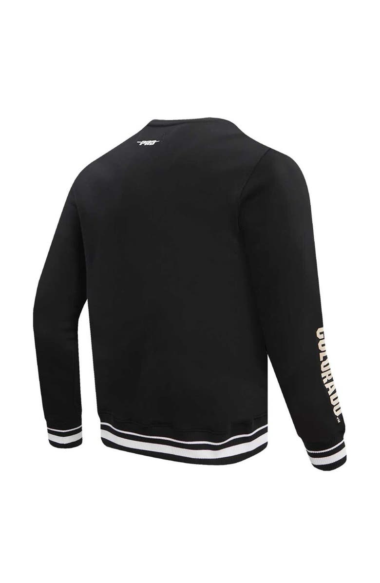 PRO STANDARD Men's Pro Standard Black Colorado Buffaloes Classic Stacked Logo Pullover Sweatshirt, Alternate, color, 