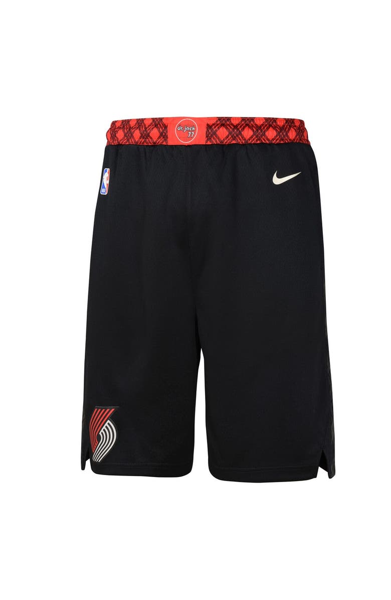 Nike Youth Nike Black Portland Trail Blazers 2023/24 City Edition Swingman Performance Shorts, Alternate, color, 
