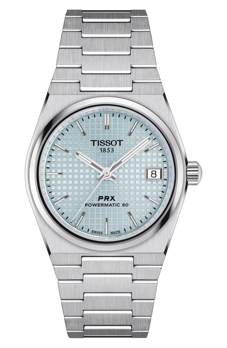 Tissot PRX Powermatic 80 Bracelet Watch, 35mm, Main, color, Grey