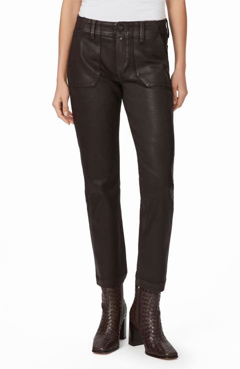 Mayslie Straight Leg Ankle Jeans (Chiroy Coffee Luxe Coating)