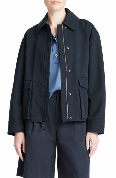 Vince Stretch Cotton Utility Jacket