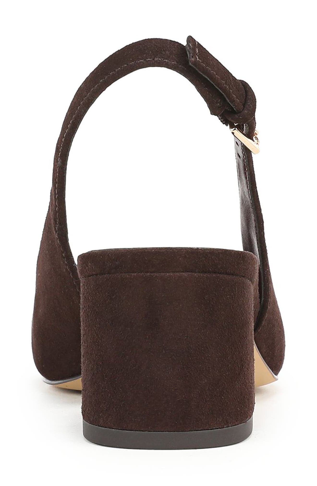 Niomi Leather Slingback Pump, Alternate, color, HICKORY BROWN