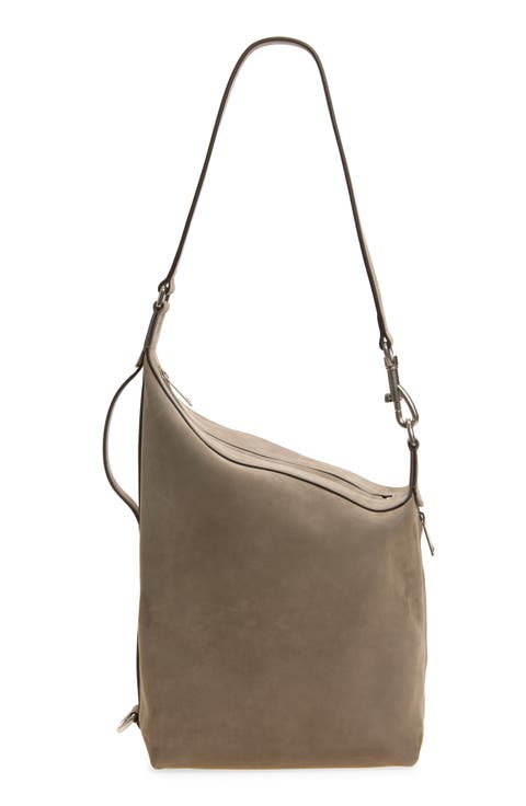 Meda Nubuck Leather Shoulder Bag