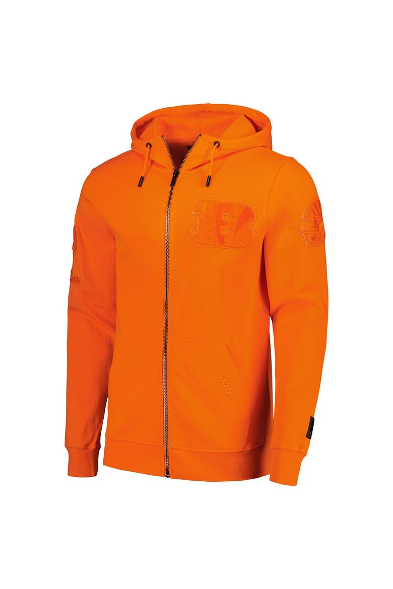 Men's Pro Standard Orange Cincinnati Bengals Triple Tonal Full-Zip Hoodie, Alternate, color, Orange