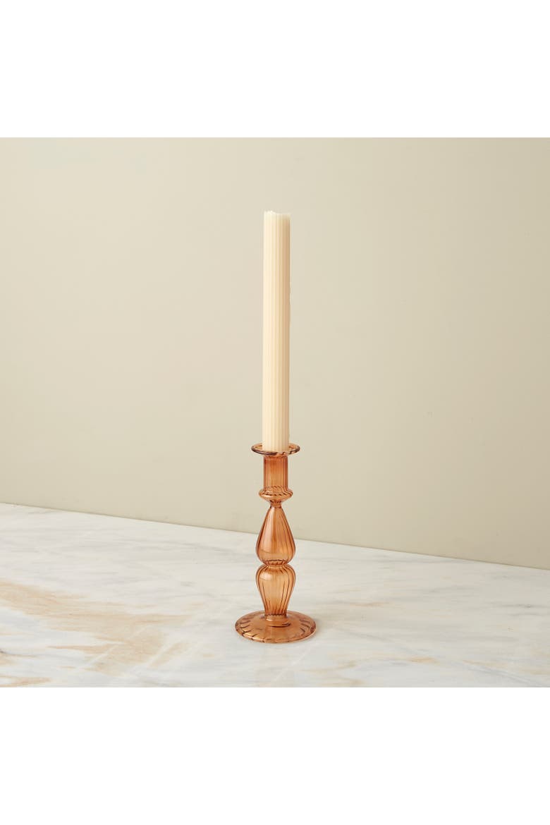 Nalia Marmalade Candlestick, Alternate, color, Marmalade